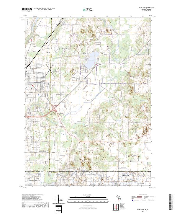 Niles East topographic map thumbnail