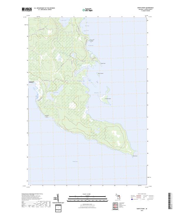 North Point topographic map thumbnail