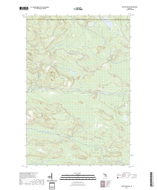 Northland NW topographic map thumbnail