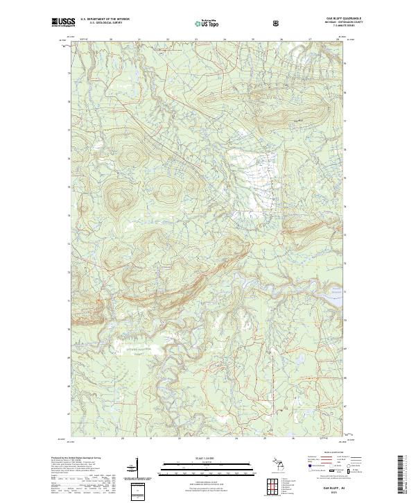 Oak Bluff topographic map thumbnail