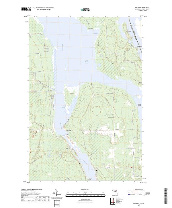 Oak Ridge topographic map thumbnail