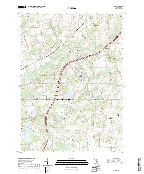 Olivet 2023 topographic map thumbnail