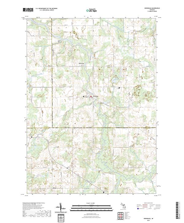 Onondaga topographic map thumbnail