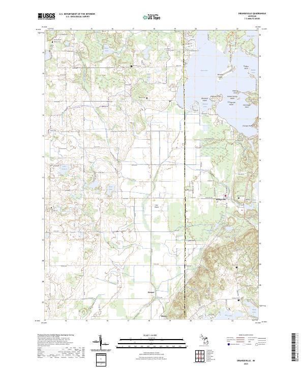 Orangeville topographic map thumbnail