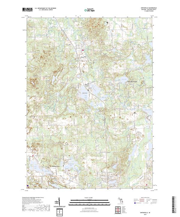 Ortonville topographic map thumbnail