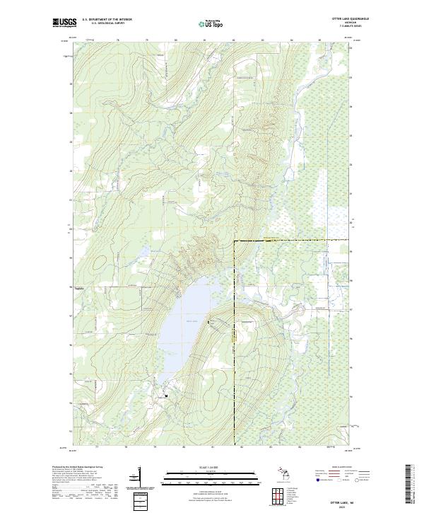 Otter Lake topographic map thumbnail