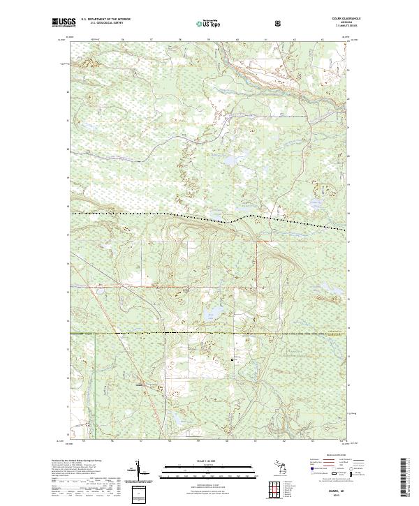 Ozark topographic map thumbnail
