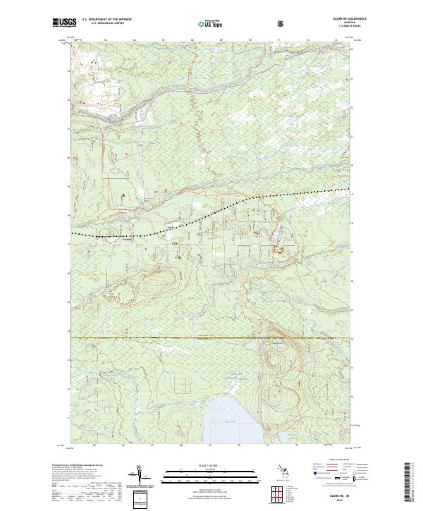 Ozark NE topographic map thumbnail