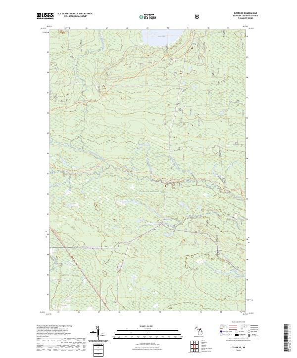 Ozark SE topographic map thumbnail