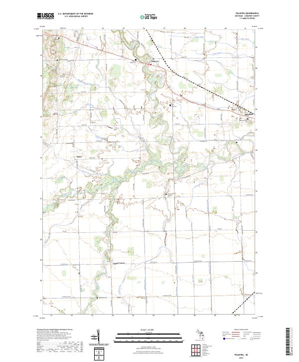 Palmyra topographic map thumbnail