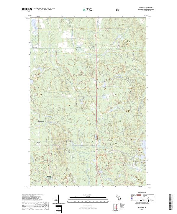 Paulding topographic map thumbnail