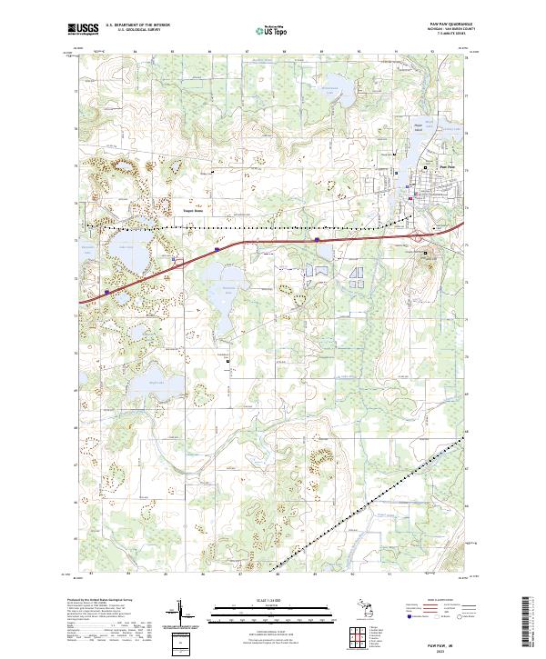 Paw Paw 2023 topographic map thumbnail