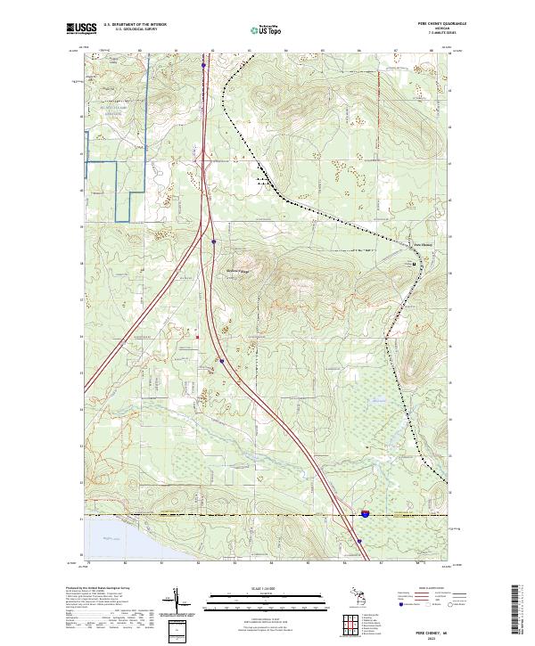 Pere Cheney topographic map thumbnail