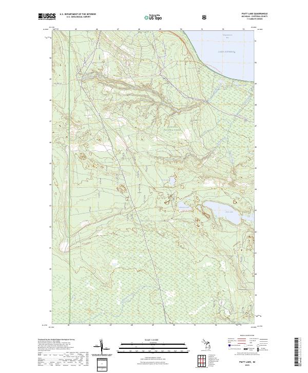 Piatt Lake 2023 topographic map thumbnail