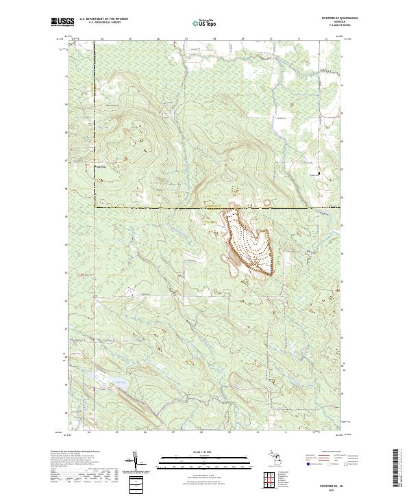 Pickford SE 2023 topographic map thumbnail