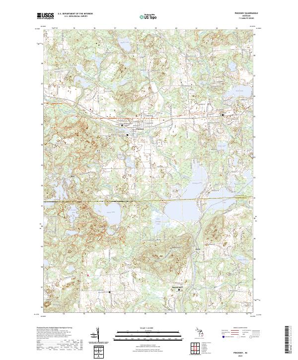Pinckney topographic map thumbnail