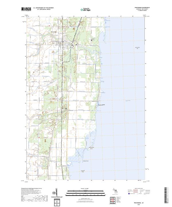 Pinconning topographic map thumbnail