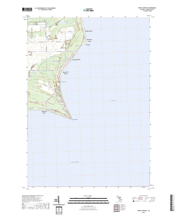 Point Lookout 2023 topographic map thumbnail