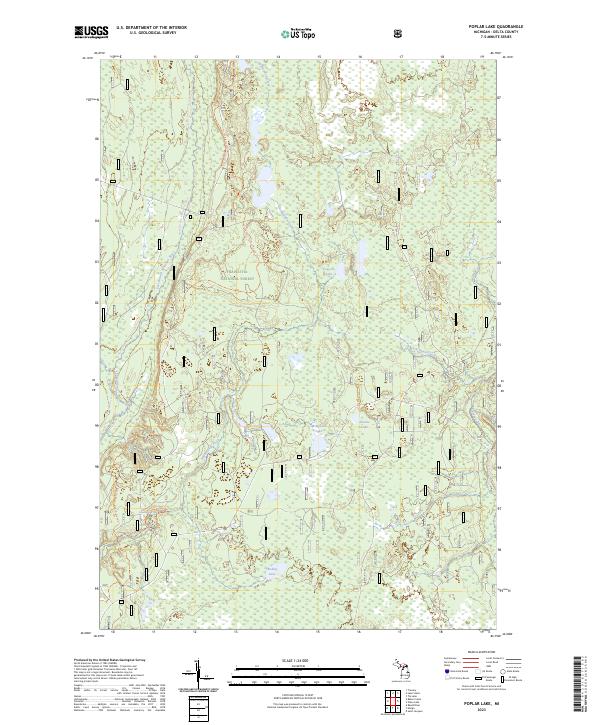 Poplar Lake topographic map thumbnail