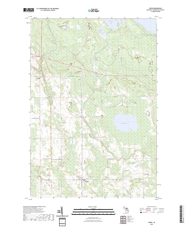 Posen 2023 topographic map thumbnail