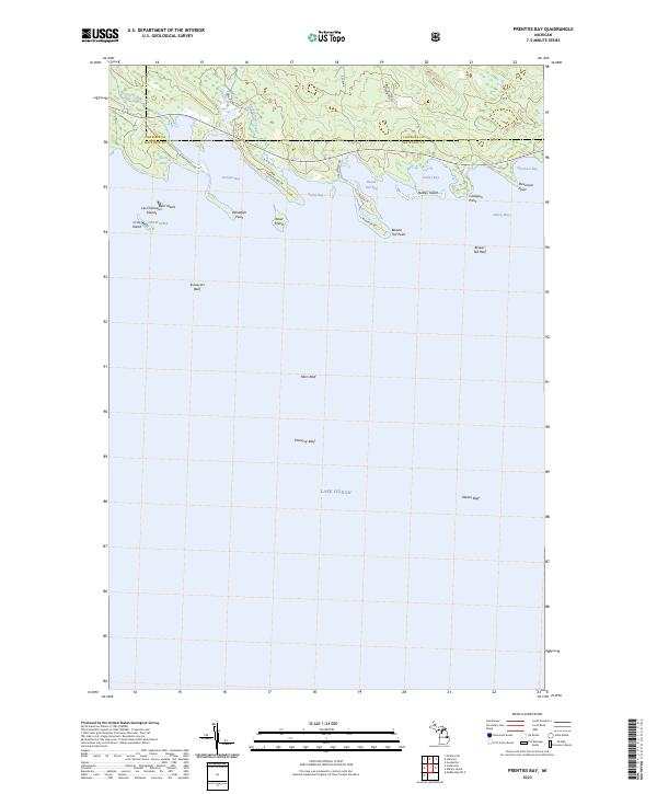 Prentiss Bay topographic map thumbnail