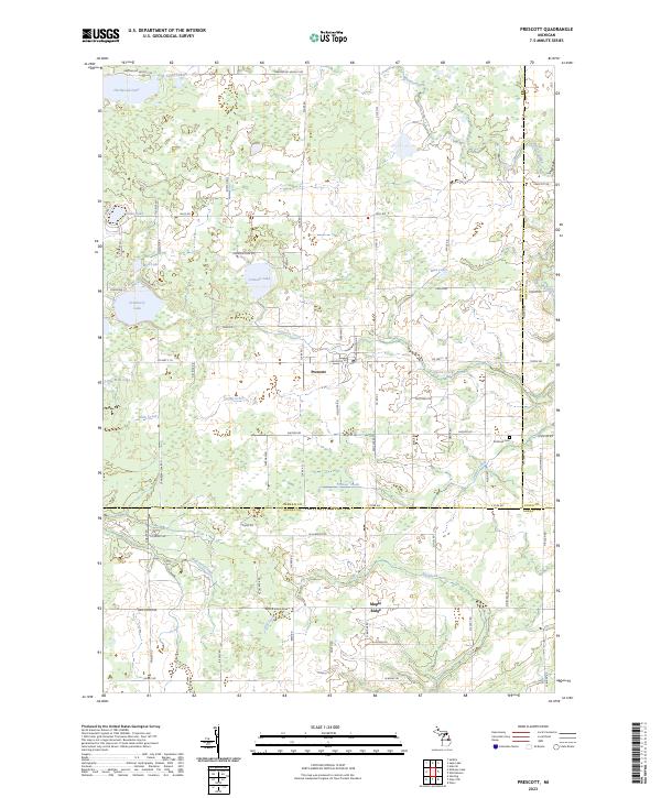 Prescott 2023 topographic map thumbnail