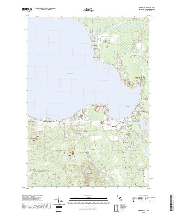 Prudenville topographic map thumbnail