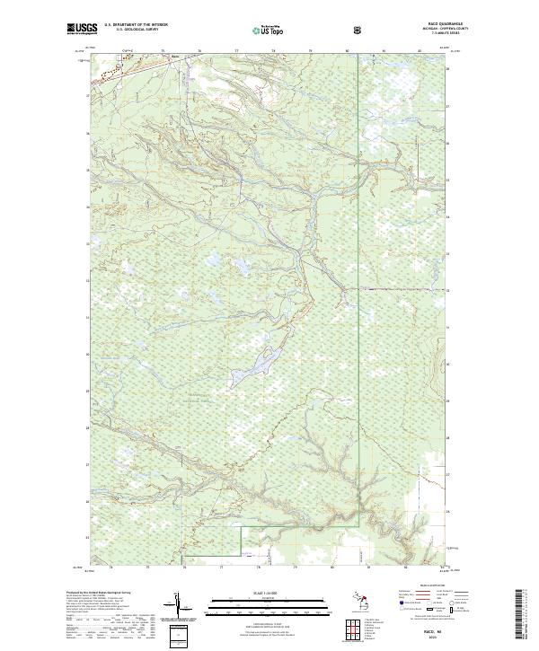 Raco topographic map thumbnail