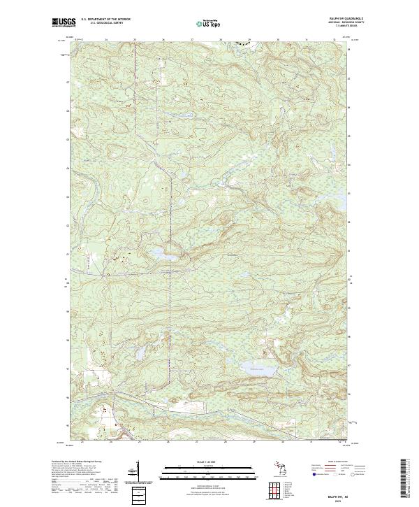 Ralph SW topographic map thumbnail