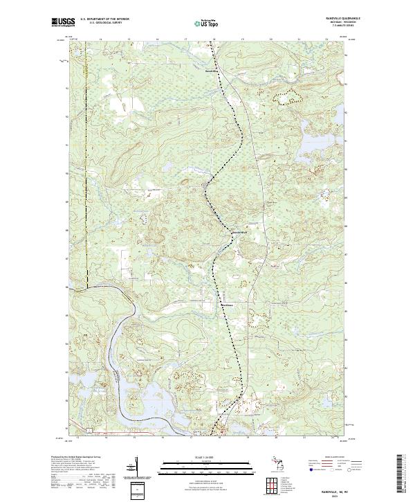 Randville 2023 topographic map thumbnail