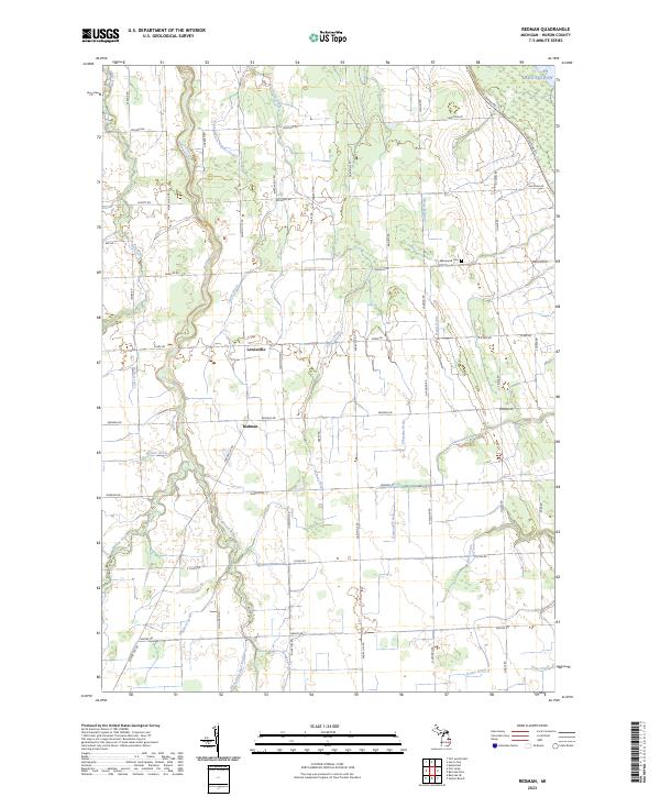 Redman topographic map thumbnail