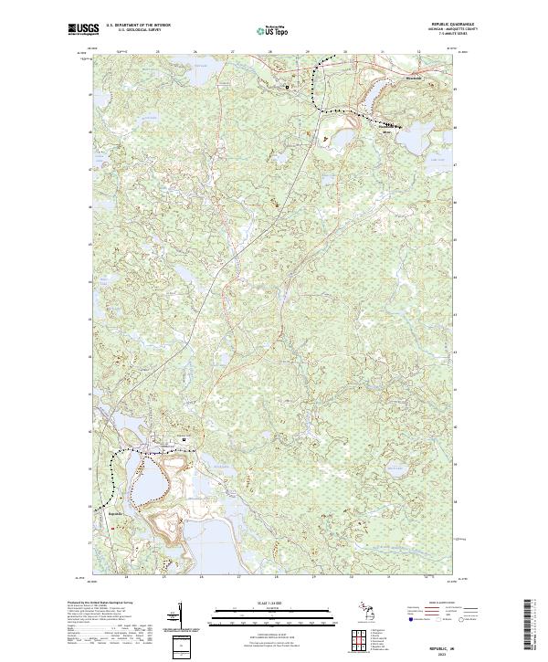 Republic topographic map thumbnail