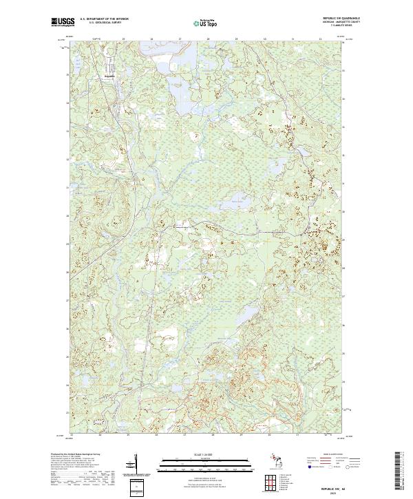 Republic SW topographic map thumbnail
