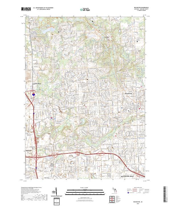Rochester 2023 topographic map thumbnail