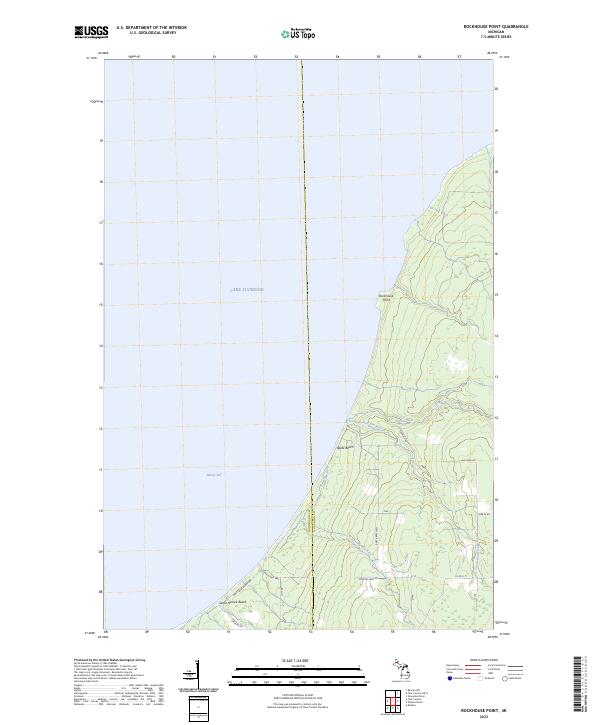 Rockhouse Point 2023 topographic map thumbnail