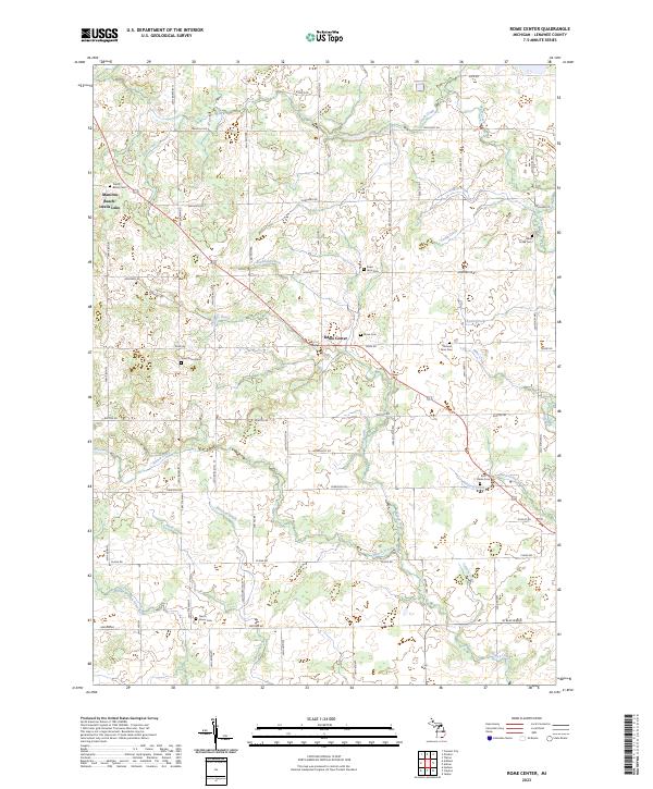Rome Center topographic map thumbnail