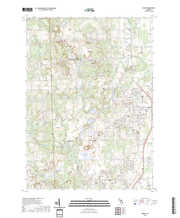 Romeo 2023 topographic map thumbnail
