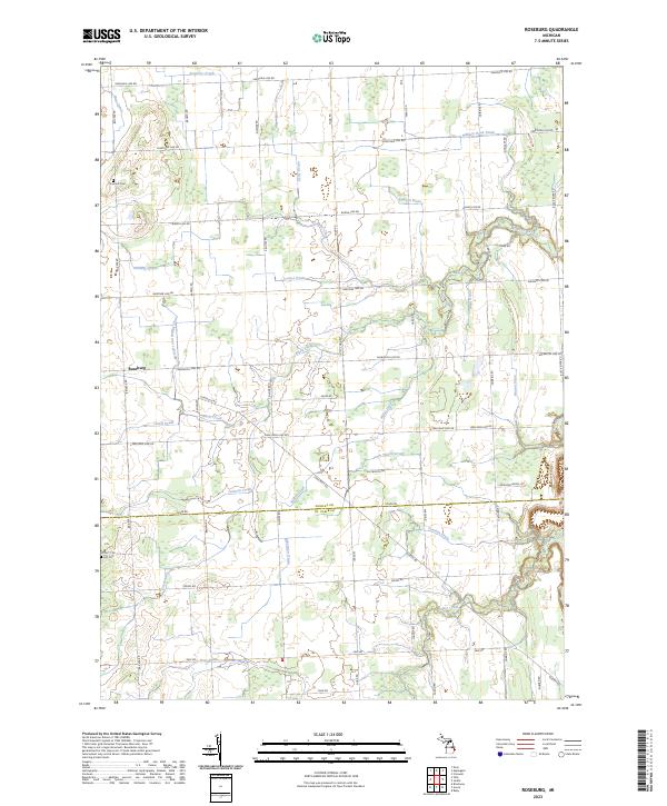 Roseburg 2023 topographic map thumbnail