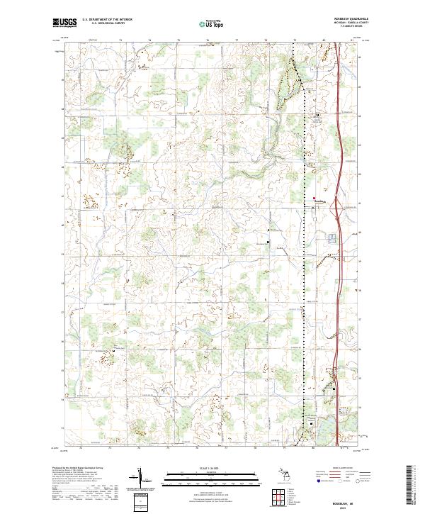 Rosebush 2023 topographic map thumbnail