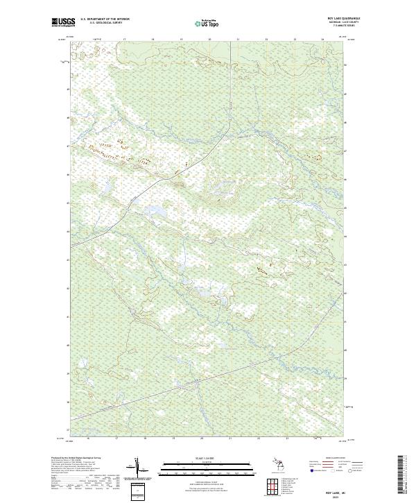 Roy Lake 2023 topographic map thumbnail