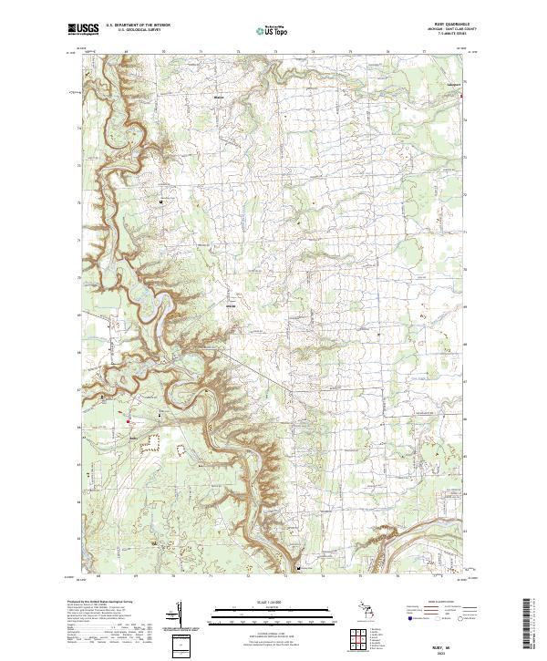 Ruby 2023 topographic map thumbnail