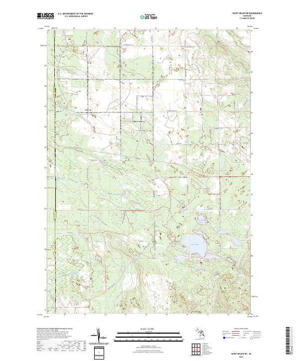 Saint Helen NE topographic map thumbnail