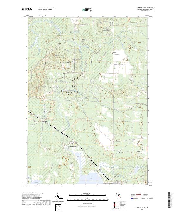 Saint Helen NW topographic map thumbnail