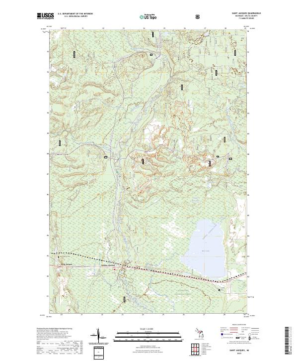 Saint Jacques topographic map thumbnail