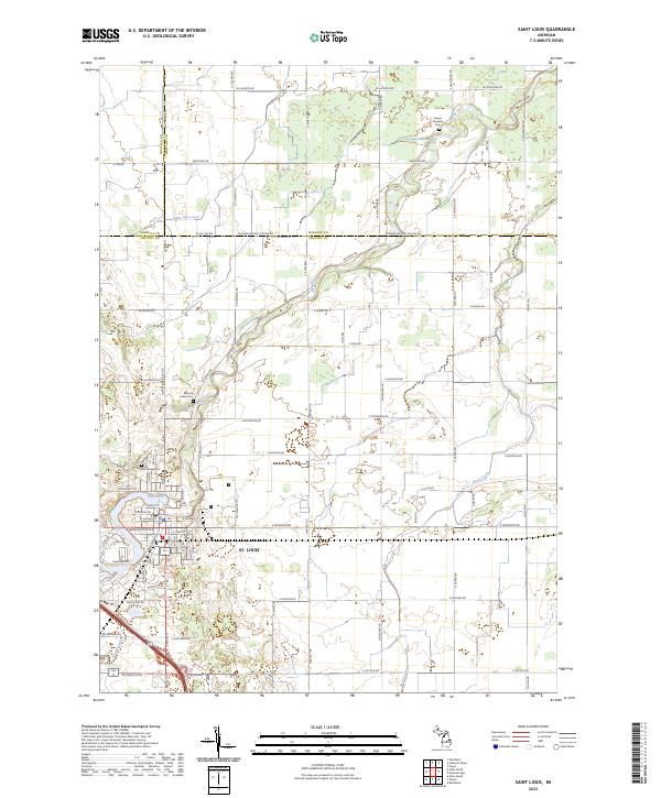 Saint Louis 2023 topographic map thumbnail