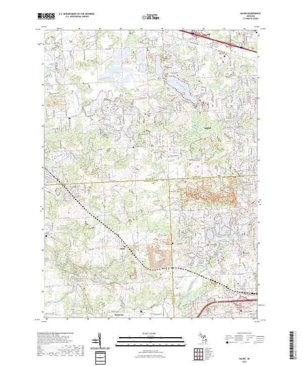 Salem topographic map thumbnail