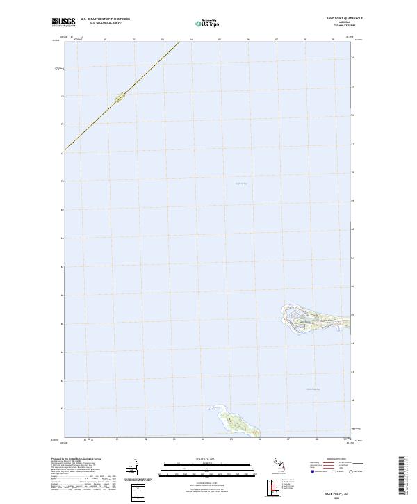 Sand Point topographic map thumbnail