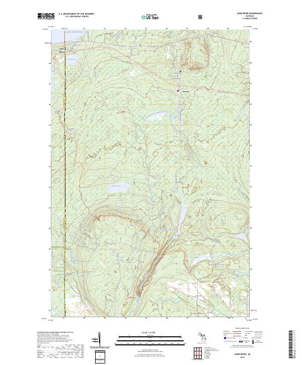 Sand River 2023 topographic map thumbnail