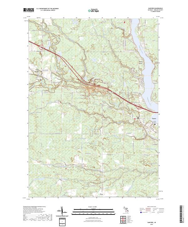 Sanford topographic map thumbnail