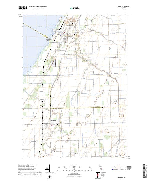Sebewaing 2023 topographic map thumbnail
